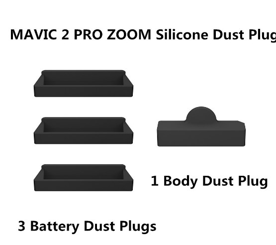 4pcs MAVIC 2 PRO Zoom Silicone Dust Plug Body Battery Protector Cover