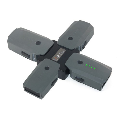 4 in1 Battery Charging Hub for DJI Mavic Pro Rapid Smart Multi Battery Intelligent Charging Adapter with Digital Display